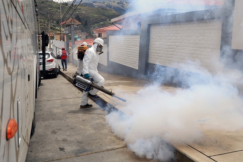 Áncash: realizan desinfección de hospitales y centros de salud del Callejón de Huaylas y de Conchucos