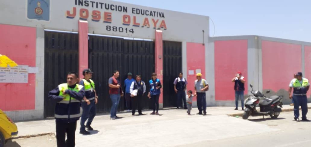 Chimbote: Policía Nacional y efectivos de Seguridad Ciudadana realizan operativos inopinados en colegios