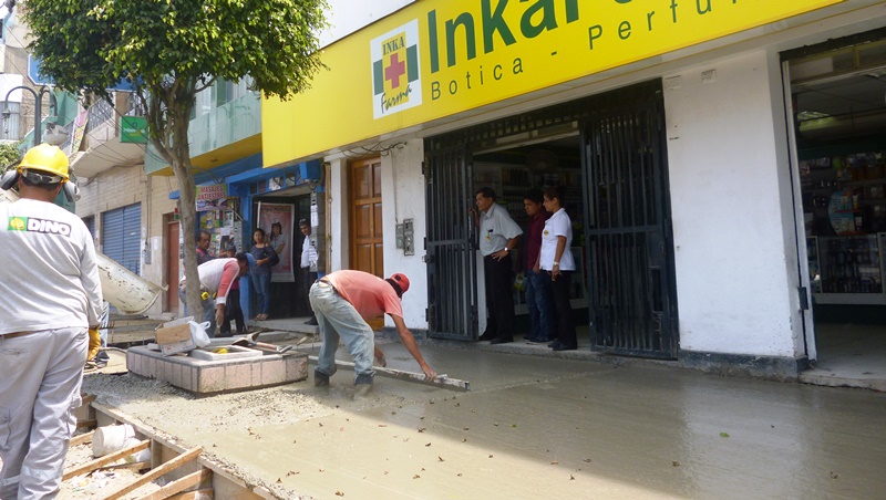 En dos semanas debe concluir reconstrucción de veredas  