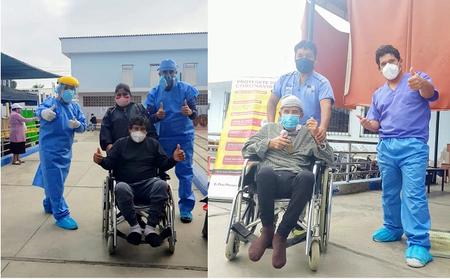 Chimbote: tres pacientes más superaron el coronavirus en Hospital La Caleta