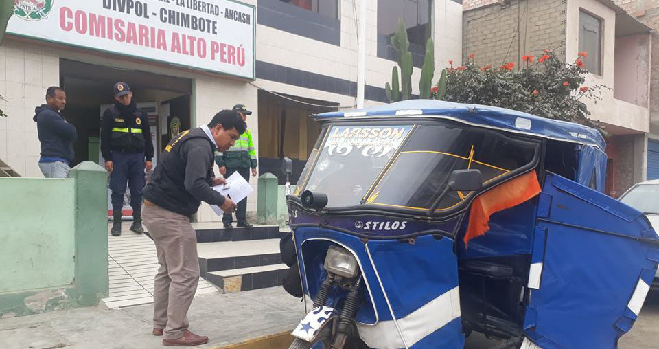 Chimbote: detienen a adolescente por robar mototaxi