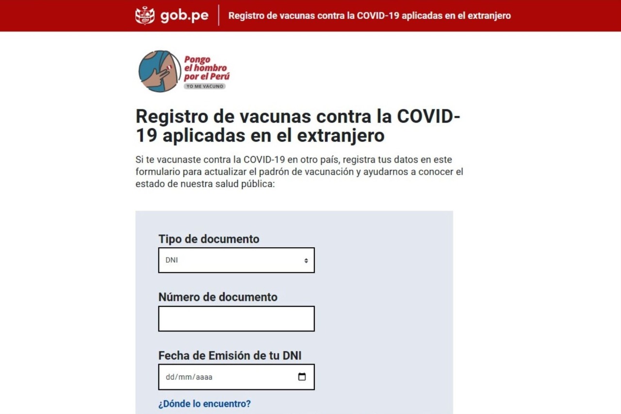 ¿Te vacunaste en el extranjero? Sepa dónde ingresar sus datos para registrarse