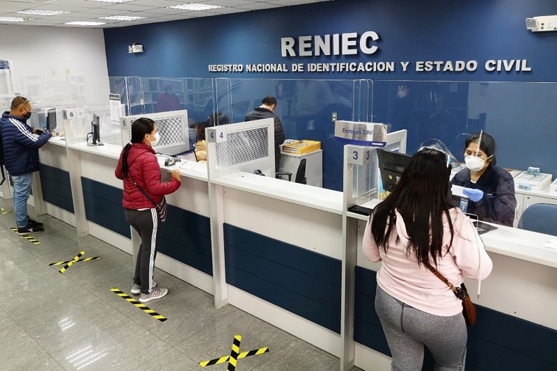 Reniec atenderá el jueves 8 y viernes 9 de octubre