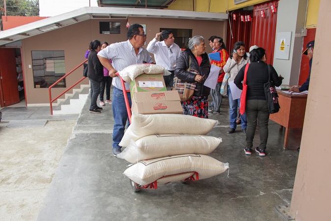 Chimbote: municipio terminó de distribuir alimentos a comedores populares del PCA