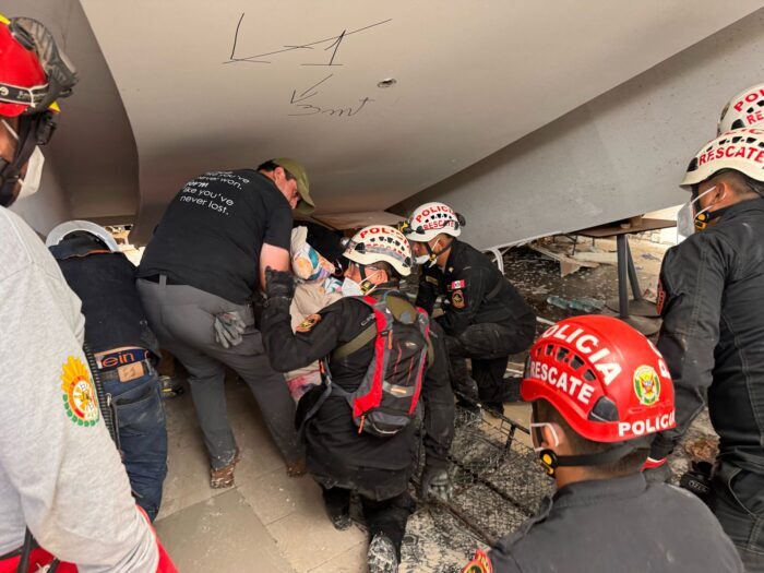 Trujillo: incansable labor de efectivos de la Policía de Rescate en el Real Plaza