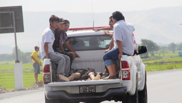 Llanto y dolor en rescate del cadáver de niña que se ahogó en el río Santa