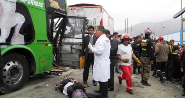 Reportan 53 accidentes de tránsito en las carreteras de Ancash