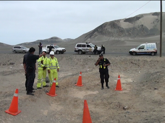 A espaldas de depósito municipal en Huarmey hallan restos óseos de un recién nacido