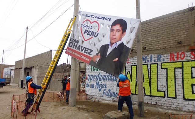 Multas de S/.380 pagarían organizaciones políticas que realicen pintas en propiedad privada