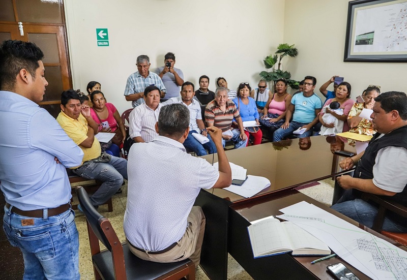 Alcalde informa a pobladores de  las 217 Has.  de Chinecas sobre titulación a través del Promuvi