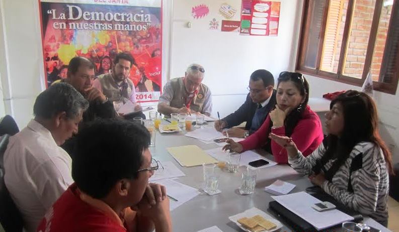 Comité Interinstitucional decide desplazarse a ocho distritos del ámbito del JEE del Santa