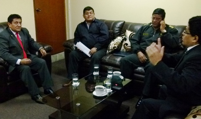 Titulares de Corte del Santa, Ministerio Público y PNP coordinan acciones