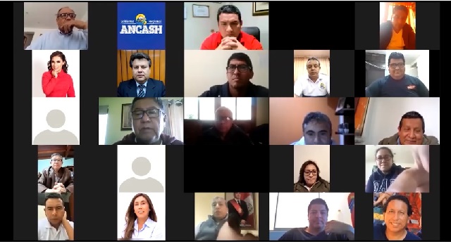 Gobernador de Áncash realizó reunión virtual con sus funcionarios tras superar a la covid-19 (VIDEO)