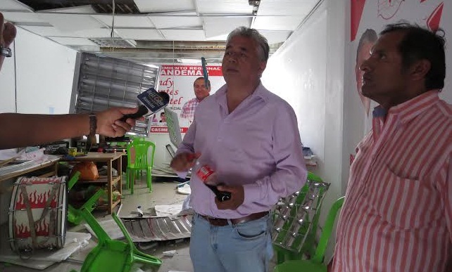 Líder de "Ande Mar" rechaza violencia contra sus candidatos y locales partidarios