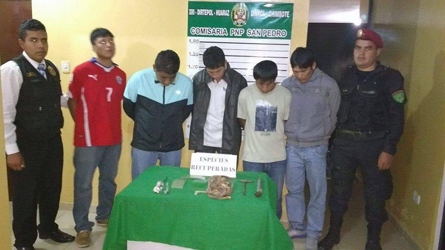 Chimbote: Capturan a 5 sujetos que habían robado una vivienda en el pueblo joven 2 de Junio