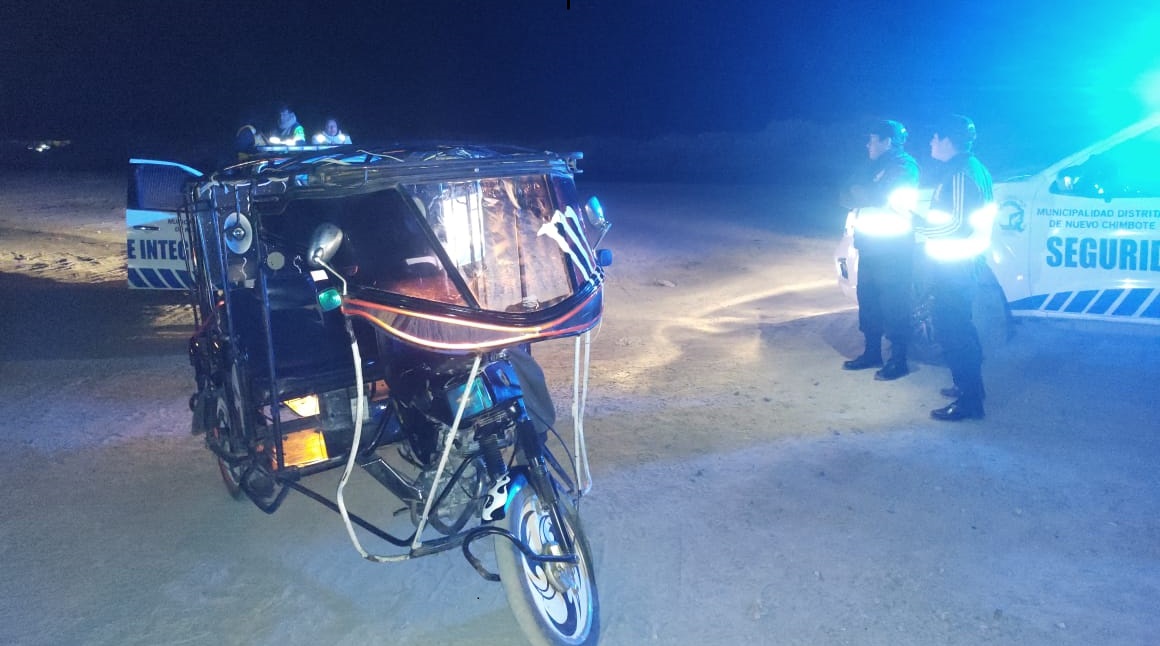Agentes del serenazgo recuperan mototaxi que había sido robada en Nuevo Chimbote
