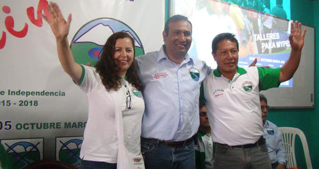 Rosa María Bartra respaldó candidaturas de Río Santa en los pueblos del Callejón de Huaylas