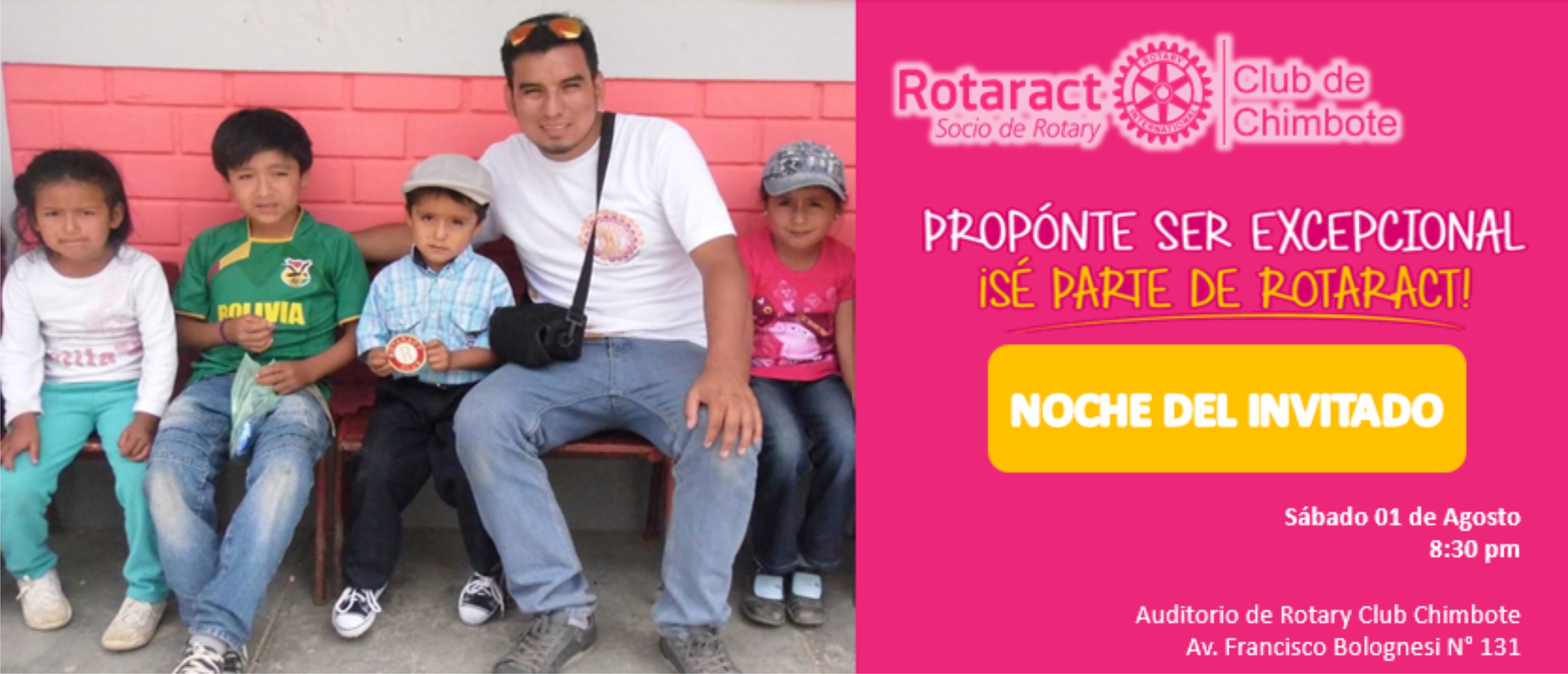 Rotaract Club Chimbote convoca a jóvenes a participar en la "Noche del invitado"