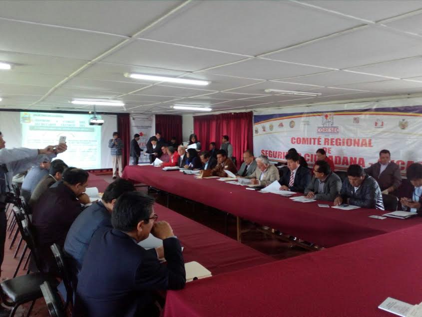Presidente de Corte del Santa participó en reunión del Comité Seguridad Ciudadana en Huaraz