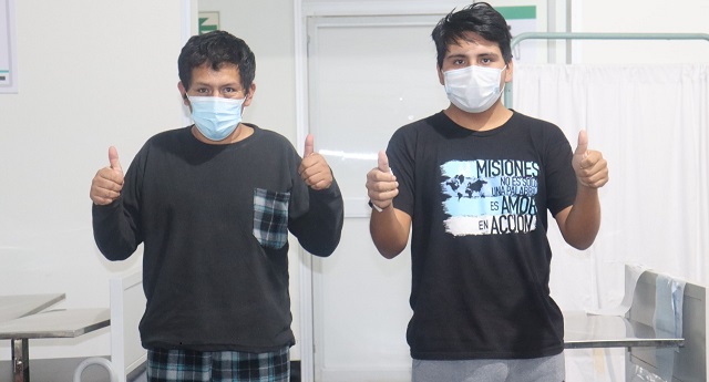 Nuevo Chimbote: padre de familia y joven ganan la batalla al virus tras haber estado en UCI