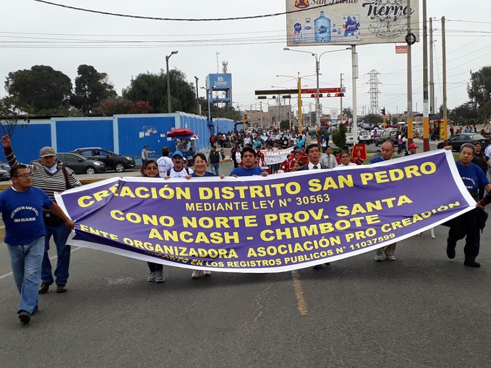 Chimbote: vecinos se movilizan por creación del distrito San Pedro y alcaldesa responde