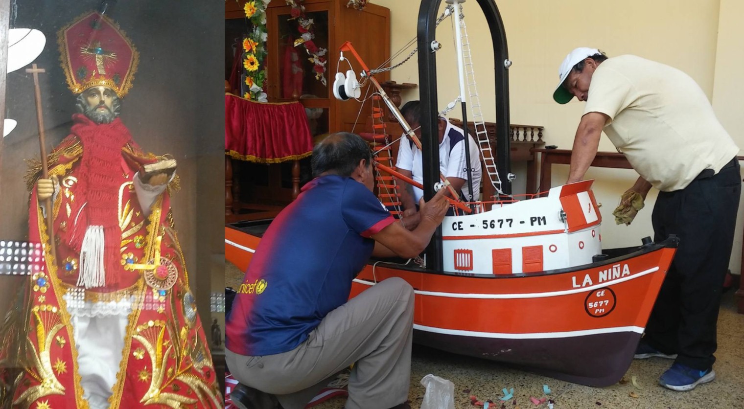 Alistan imagen de San Pedrito de Chimbote para ser exhibida durante visita del papa Francisco en Trujillo