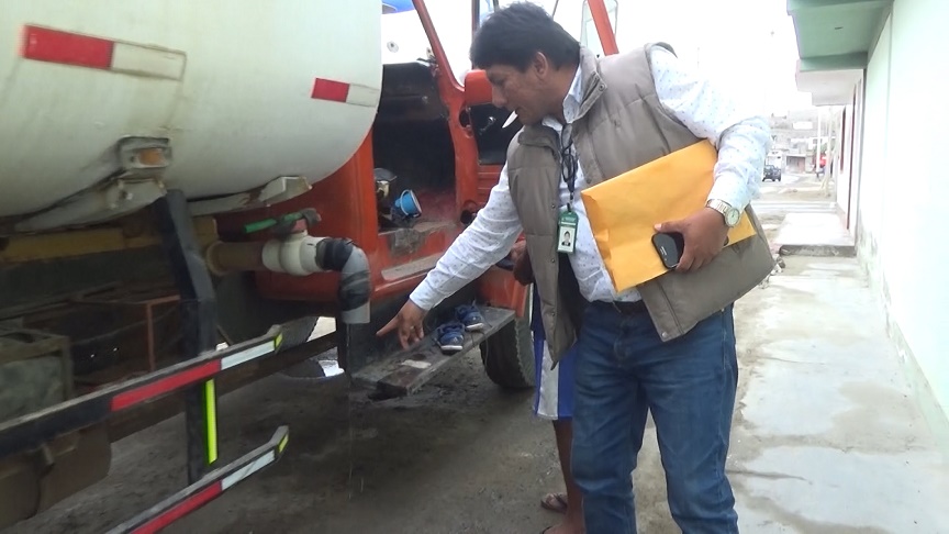 Nuevo Chimbote: intervienen a empresas que suministran agua a camiones cisternas