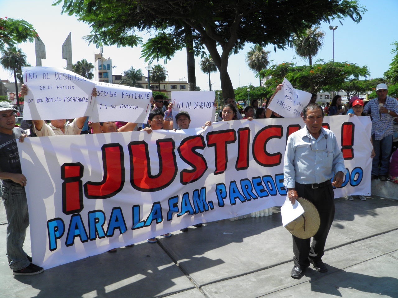 Santa: pobladores exigen que se evite desalojo contra humilde familia