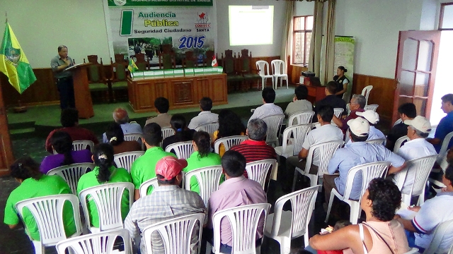 Santa: acciones pro seguridad ciudadana se acordaron en Primera Audiencia Pública