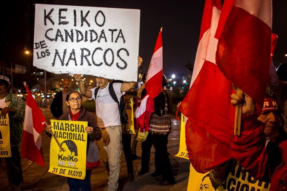 Segunda marcha nacional contra candidatura de Keiko Fujimori a 5 días de comicios