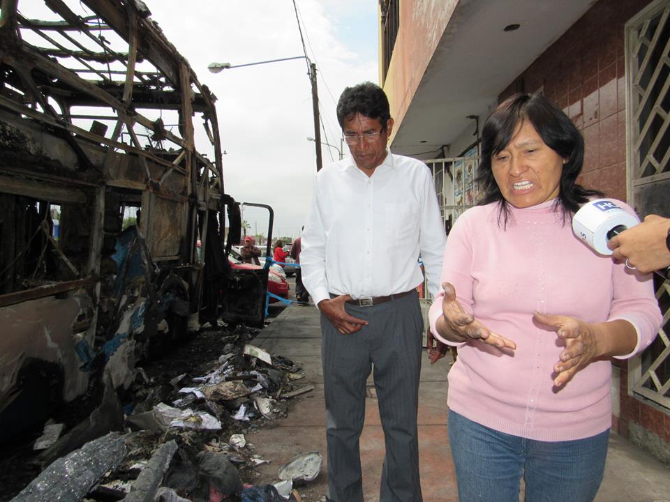 Chimbote: familia afectada por incendio en bus exige a empresa que responda por los daños