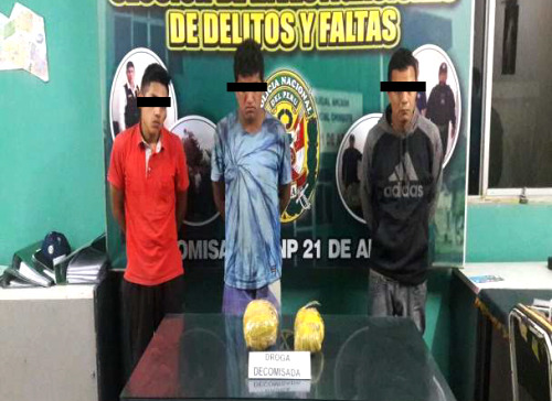 Sentencian a cárcel efectiva a tres sujetos que trasladaban más de un kilo de marihuana en Cascajal