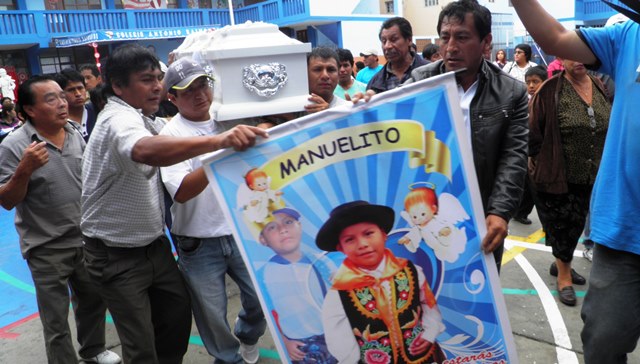 Fiscal recién envía carpeta del asesinato del niño Manuelito a la Seincri