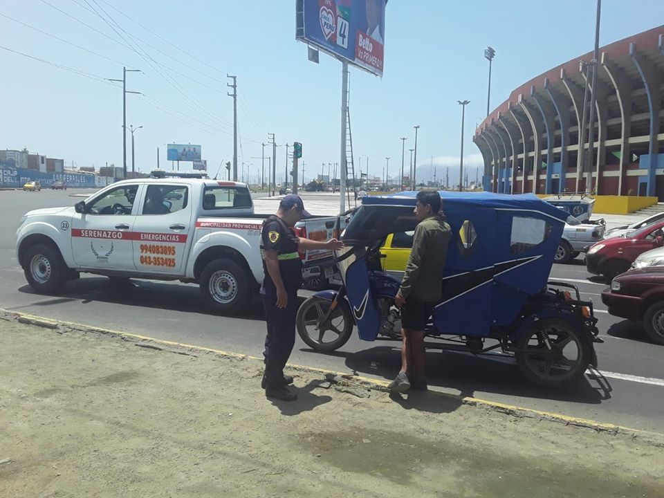 Chimbote: Serenazgo interviene a sujeto que provocó daños materiales a una vivienda