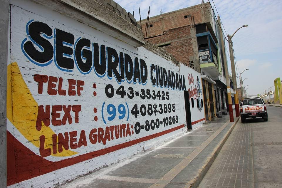 Serenazgo de Chimbote pide proteger murales referidos a la seguridad ciudadana