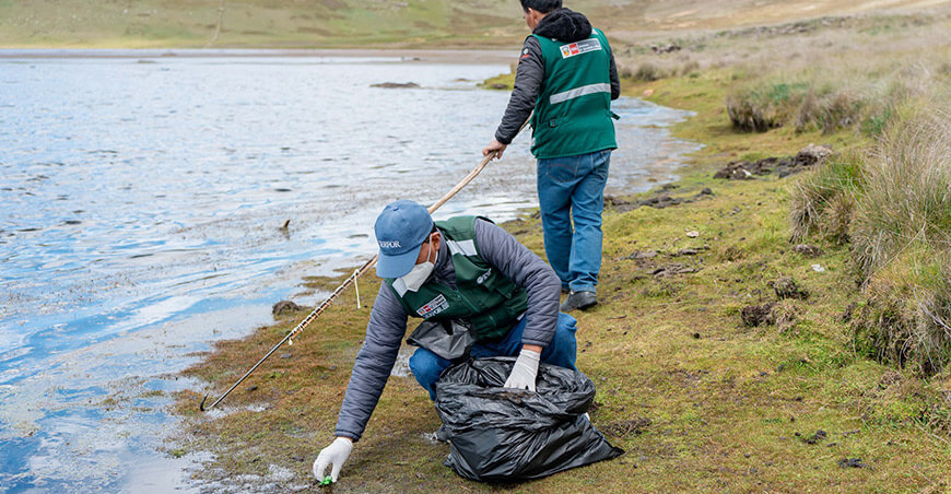 Áncash: retiran alrededor de 3 toneladas de basura en humedales