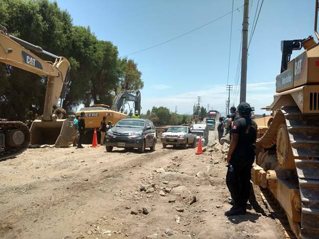 Coishco: una vez más quedó rehabilitado el puente por donde atraviesa el río Shisho 