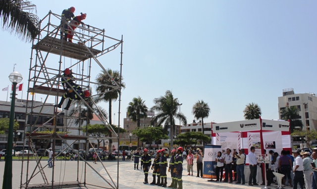 Brigadas de Seguridad de Siderperú realizaron simulaciones de rescate y primeros auxilios