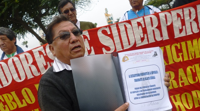 Recolectaron 11,470 firmas para que Siderperú retorne al Estado