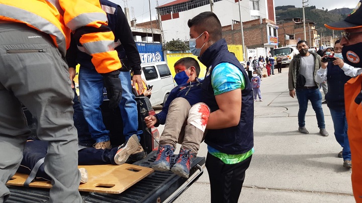 Huaraz: población ejercita simulacro de aluvión con medidas de seguridad para covid-19