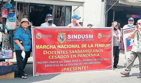 Docentes de 70 años a más pueden retornar a las universidades públicas