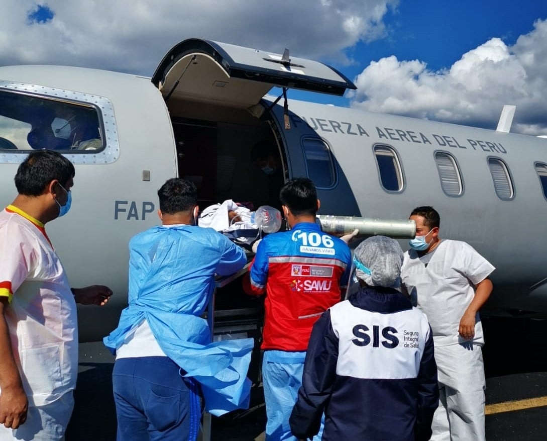 Más de 1,400 asegurados SIS fueron trasladados de emergencia vía aérea en la pandemia