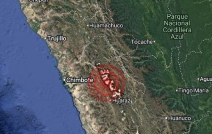 Sismo de magnitud 5.5 se registró esta noche en Áncash y La Libertad, informó el Centro Sismológico Nacional del IGP