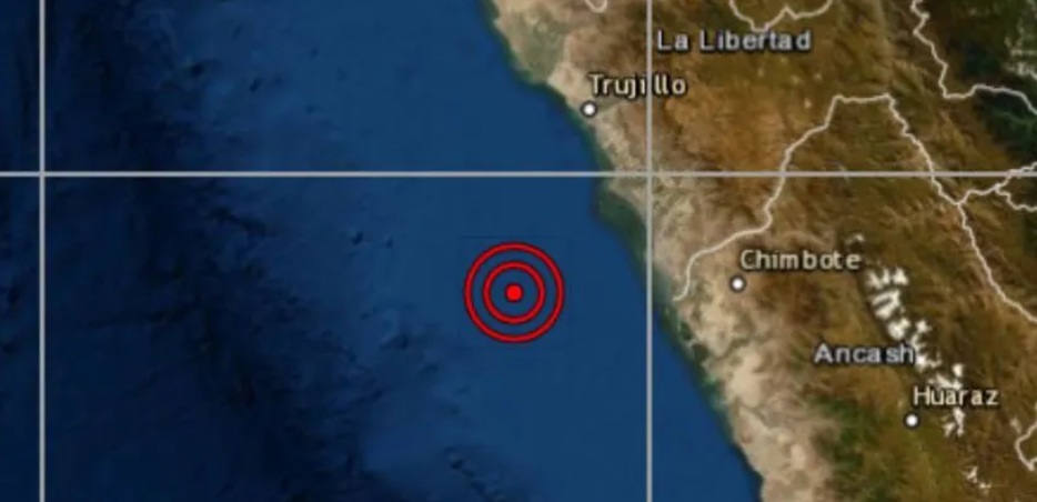 Sismo de magnitud 4.6 se registró esta tarde en la ciudad de Chimbote