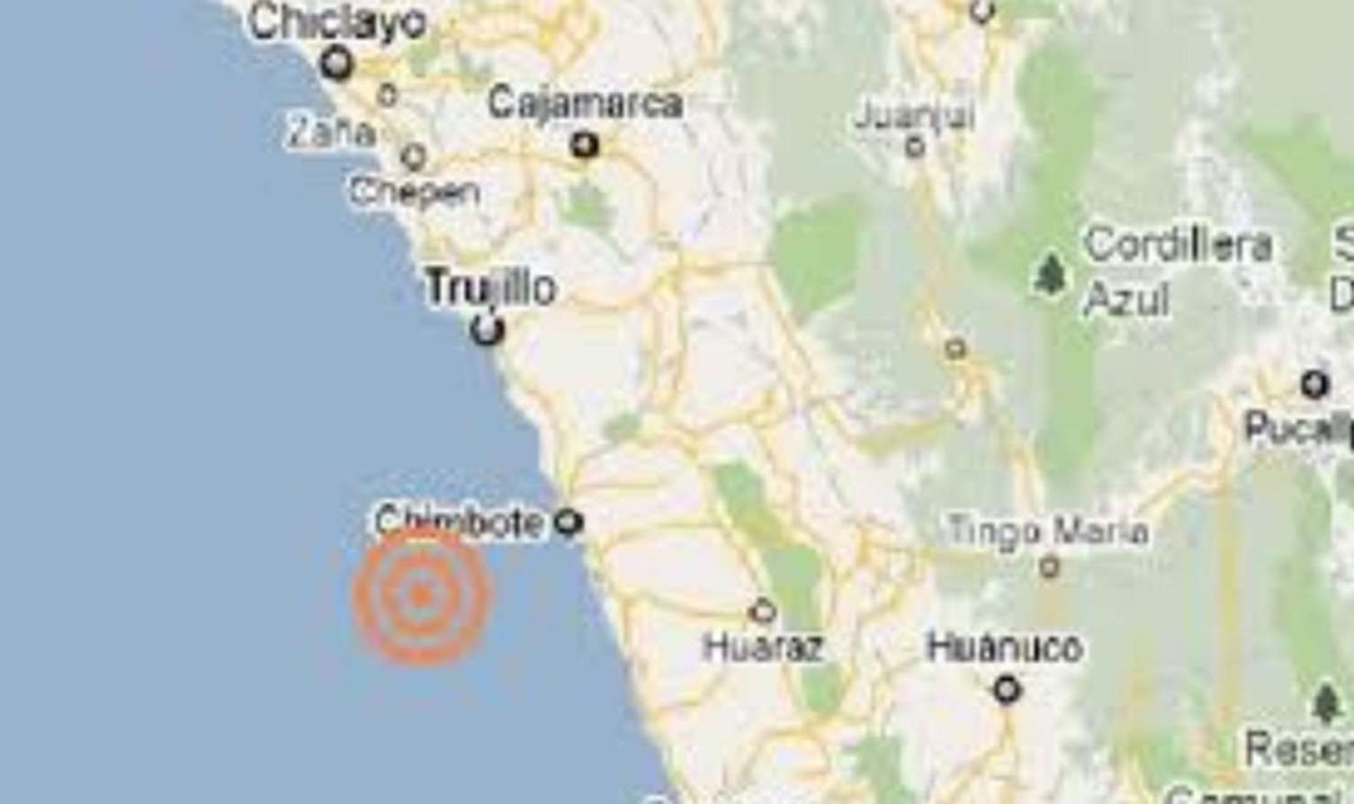 Sismo de 4.2 grados en escala de Richter remece Chimbote esta mañana