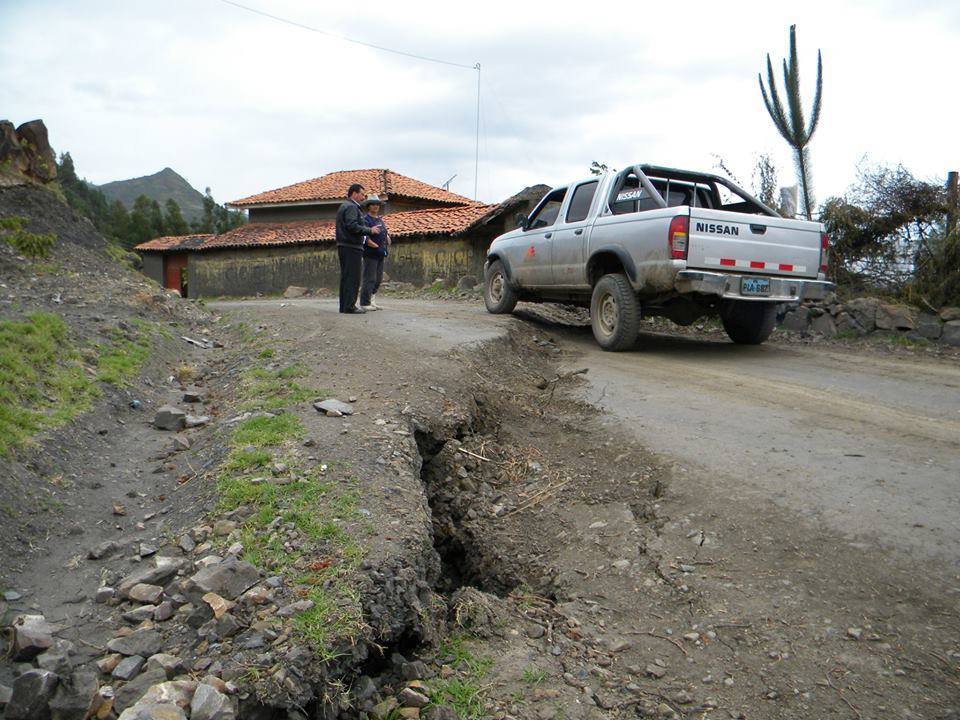 Áncash: Restablecen servicio de agua en un 50% en caserío afectado por grietas 