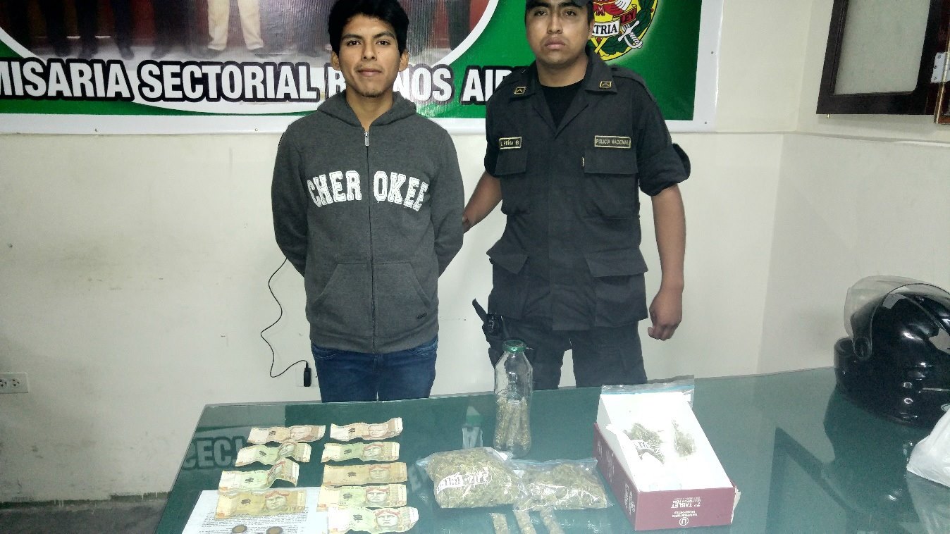 Nuevo Chimbote: intervienen a sujeto al parecer dedicado a la venta de marihuana