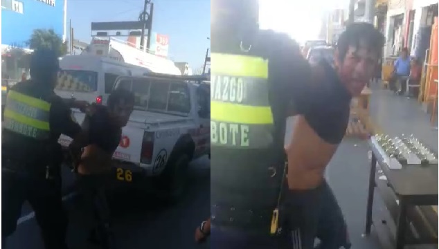 Intervienen a iracundo sujeto que pretendía agredir físicamente a su padre en Chimbote