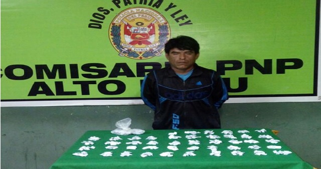 Intervienen a sujeto con 705 envoltorios de Pasta Básica de Cocaína en un hostal de Chimbote