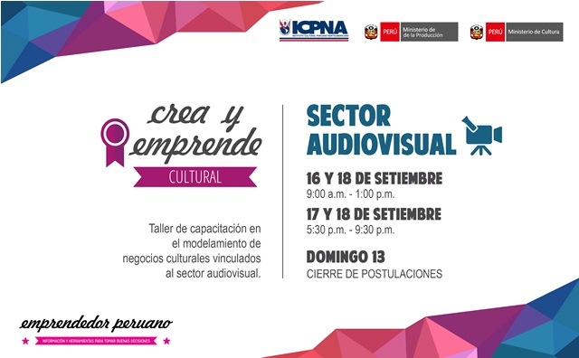 Lanzan taller para emprendedores culturales del sector audiovisual